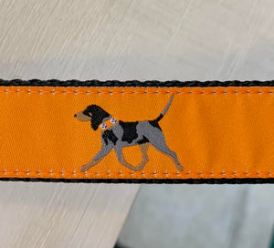 Dog Collar Orange Blue Tick Tennessee