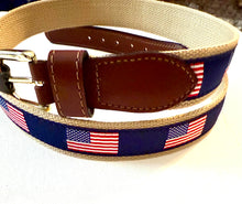 Load image into Gallery viewer, Belt American Flag on Navy
