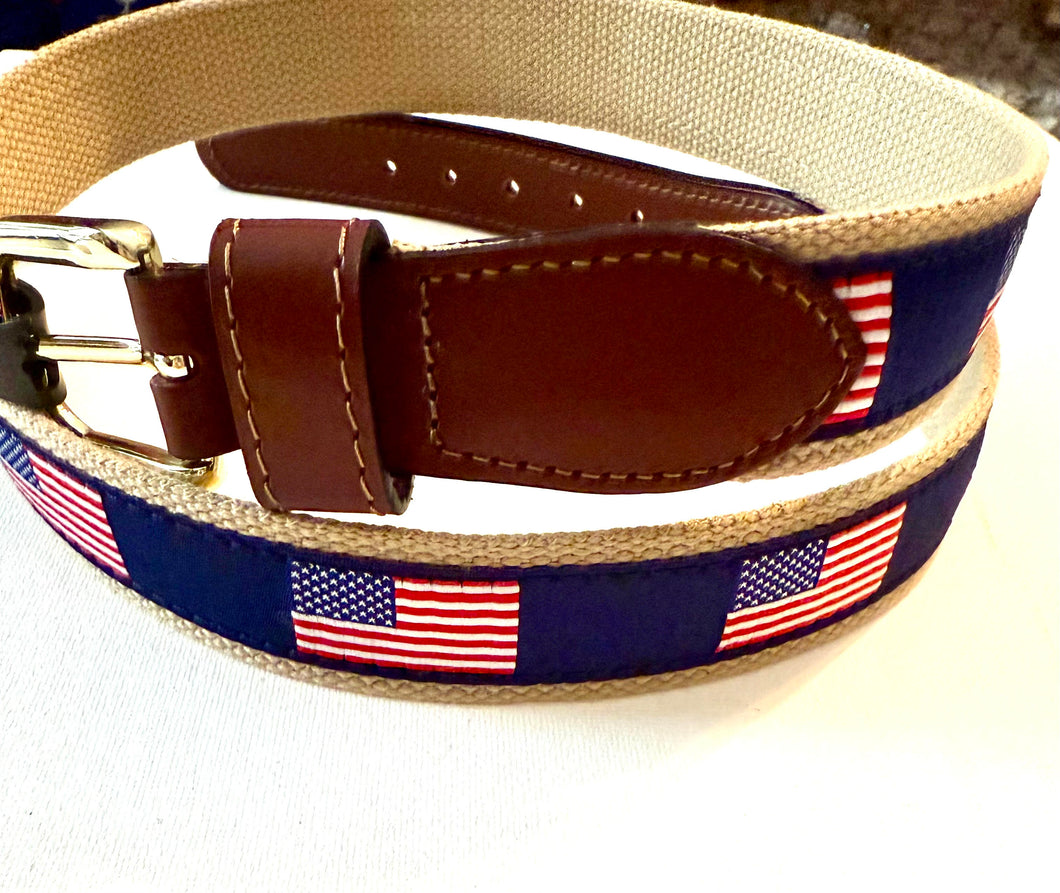 Belt American Flag on Navy