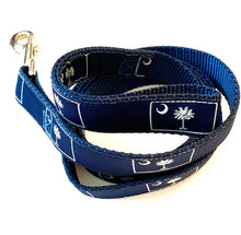 Load image into Gallery viewer, Copy of Dog Collar Navy Palmetto Tree
