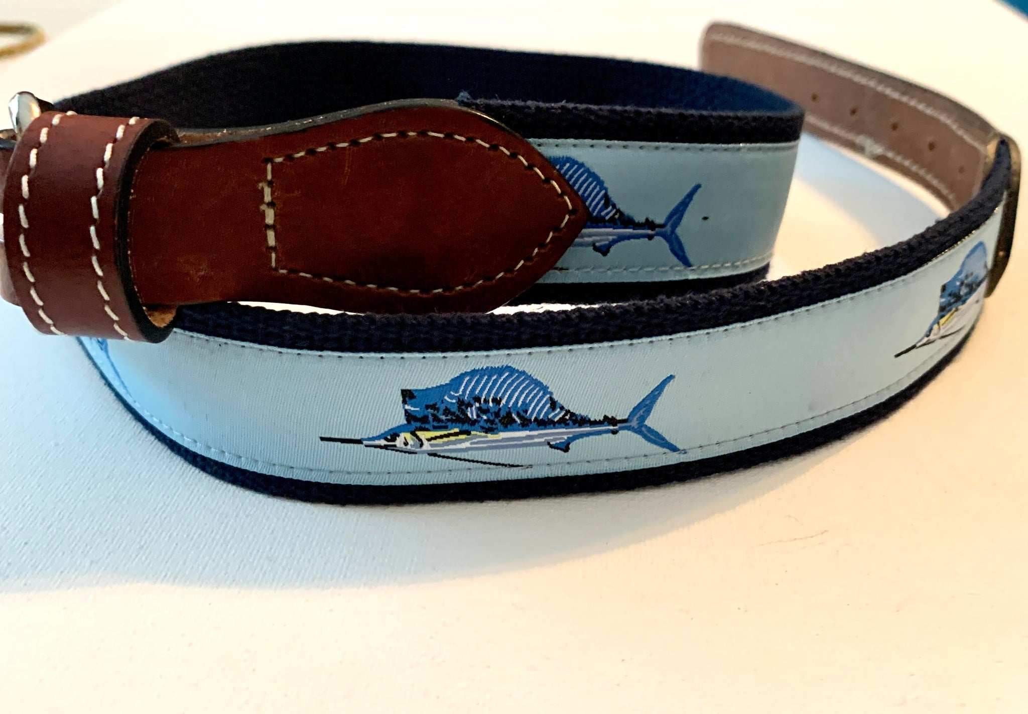 Orvis Belt with Fish Embroidery Fish of the Chesapeake Bay Belt - Chesapeake Bay Outfitters main image 3