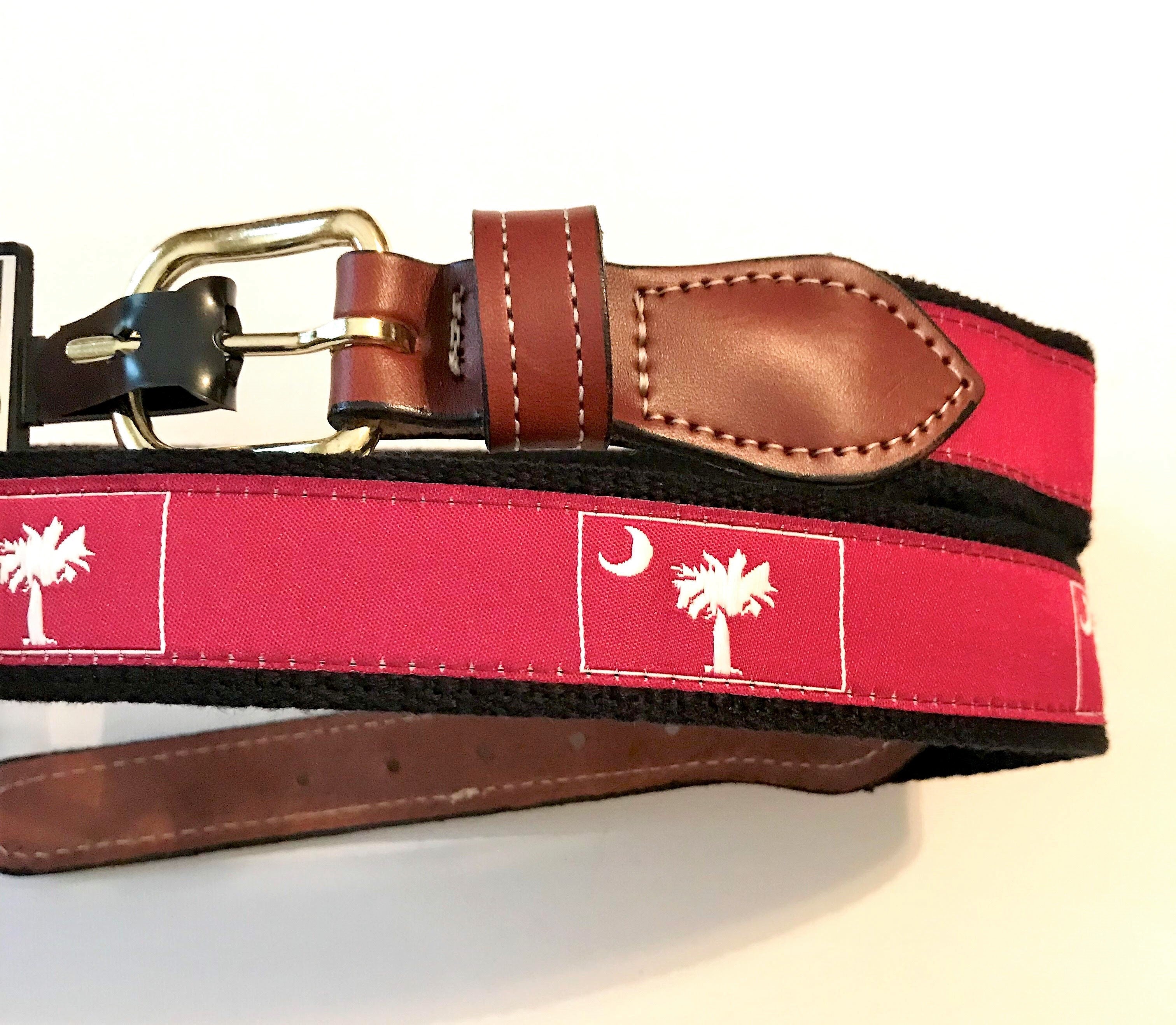 Designer Inspired Burgundy Belt